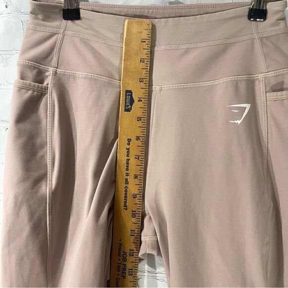 Gymshark Dreamy Mesh Leggings Taupe M - Picture 4 of 7